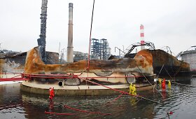 Kinijoje chemijos gamykloje pažabotas daugiau kaip dvi paras siautėjęs gaisras