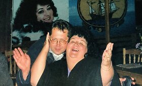 Vitalija Katunskytė ir kavinės &bdquo;Jūros užeiga&ldquo; savininkas Aidas Jurk&scaron;tas