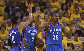 &bdquo;Thunder&ldquo; atėmė &bdquo;Warriors&ldquo; namų aik&scaron;tės prana&scaron;umą