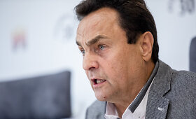 Petro Gražulio spaudos konferencija dėl mitingo prie Seimo