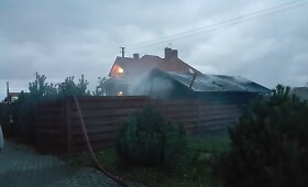Klemi&scaron;kėse liepsnojo pirtis