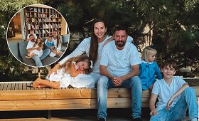 Medeina Andriulienė parodė savo &scaron;eimos naują namą