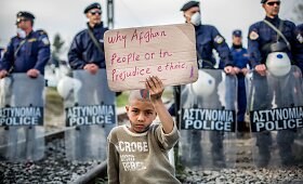 Eilinė diena Idomeni pabėgėlių stovykloje