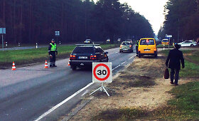 Policija tikrino į Vilnių vykstančius vairuotojus ir jų automobilius 