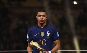 Kylianas Mbappe &ndash; rezultatyviausias pasaulio čempionato žaidėjas