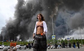 Ukrainos dronai aptalžė Maskvą: vir&scaron; Rusijos sostinės &ndash; juodi dūmai ir liepsnos