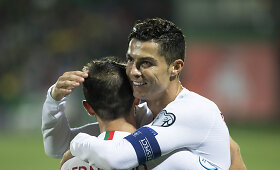 Cristiano Ronaldo rungtynių su Lietuvos rinktine metu