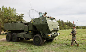 Lietuvos kariuomenė praktikavosi su HIMARS
