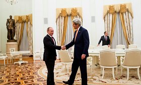 Rusijos prezidento Vladimiro Putino susitikimas su JAV valstybės sekretoriumi Johnu Kerry