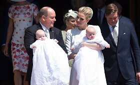 Monako kunigaik&scaron;čio Alberto II ir kunigaik&scaron;tienės Charlene dvynukų krik&scaron;tynos