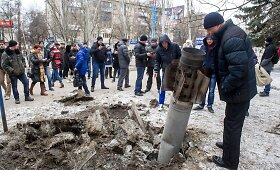 Ukrainoje ap&scaron;audytas Kramatorsko miestas, žuvo mažiausiai 7 civiliai
