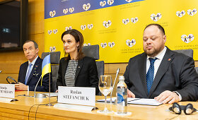 Lietuvos Seimo, Lenkijos Seimo bei Senato ir Ukrainos Auk&scaron;čiausiosios Rados narių Asamblėjos spaudos konferencija