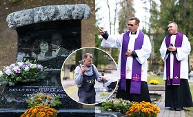 Antakalnio kapinėse sumontuotas įspūdingas paminklas ant Nelly Paltinienės kapo