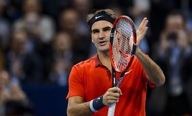 Rogeris Federeris įspūdingai pradėjo turnyrą Bazelyje