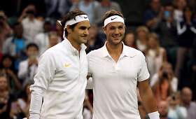 Marcuso Williso pasaka Vimbldone baigėsi kova su Rogeriu Federeriu