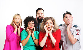Teatro komedijos &bdquo;Rasos 2! &Scaron;ventė tęsiasi!&ldquo; aktoriai