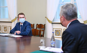 Prezidentas susitiko su kandidatu į sveikatos apsaugos ministrus Arūnu Dulkiu