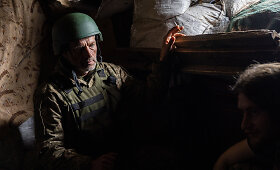 Ukrainos karių pozicija fronto linijoje Niujorke, Ukrainoje
