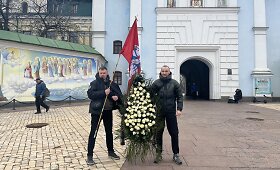 Kyjive pagerbiamas Ukrainos fronte žuvęs lietuvis savanoris Tadas Tumas