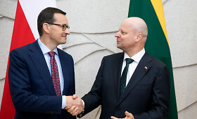 Saulius Skvernelis susitiko su Lenkijos ministru pirmininku Mateuszu Morawieckiu