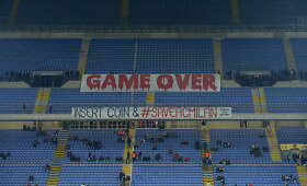 &bdquo;Milan&ldquo; sirgaliai namų stadione komandą pasitiko tu&scaron;čiomis tribūnomis