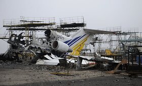 Pamatykite kas liko i&scaron; teroristų sunaikinto Donecko oro uosto 