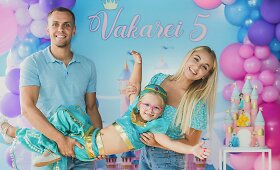 Eglės Straleckaitės-Domarkienės dukros Vakarės 5-asis gimtadienis