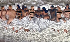 Kanye Westo vaizdo klipas &bdquo;Famous&ldquo; su 11 nuogų įžymybių