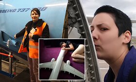 Michele K&ouml;bke, kuri teigia palaikiusi santykius su lėktuvu