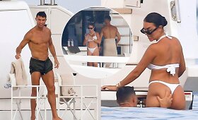 Christiano Ronaldo su mylimąja užfiksuoti jachtoje