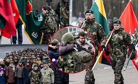 Kandidatų į &scaron;aulius priesaikos ceremonija Vingio parko estradoje