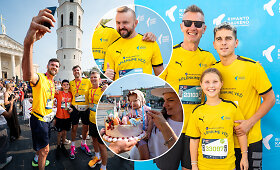 &bdquo;Aplenkime vėžį&ldquo; komandoje Vilniaus maratone &ndash; ir žinomi žmonės