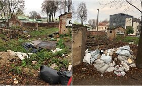Apleistas sklypas ir &scaron;iuk&scaron;lynas Mi&scaron;ko gatvėje Kaune