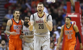 D.Motiejūnui ir &bdquo;Rockets&ldquo; žūtbūtinėse rungtynėse &ndash; &bdquo;Thunder&ldquo; testas