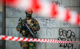 Briuselio gatvėse - kari&scaron;kių specialiosios pajėgos ir policija
