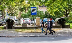 Vie&scaron;asis tualetas ir slėptuvė Vilniaus Žvėryno rajone