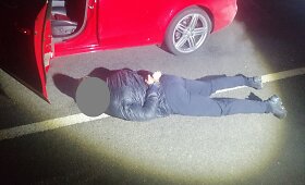 Vokietijoje pavogtas prabangus automobilis surastas pakaunėje