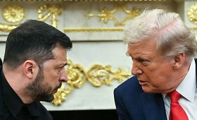 Trumpas susitiko su Zelenskiu ir Europos lyderiais
