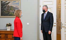 Kandidatė į ekonomikos ir inovacijų ministres A.Armonaitė atvyko į Prezidentūrą