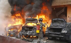 Beirute sprogus užminuotam automobiliui žuvo keturi žmonės 