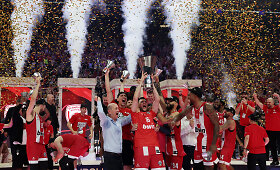 &bdquo;Olympiakos&ldquo; triumfas: Eurolygos trofėjų į vir&scaron;ų kėlė po 13 metų pertraukos