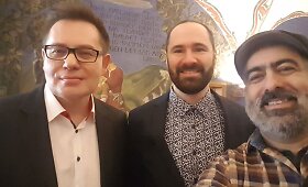 Artūras Tere&scaron;kinas su &scaron;irdies draugu Vladu