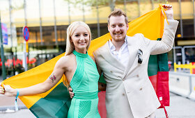 &bdquo;Eurovizijos&ldquo; gerbėjai rinkosi į Malmės areną stebėti konkurso finalą