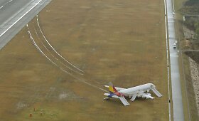 Hiro&scaron;imos oro uoste nuo tako nuslydo &bdquo;Asiana&ldquo; lėktuvas &bdquo;Airbus A320&ldquo;