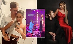 Grupės &bdquo;Karaliai&ldquo; narys Lukas Steponaitis su mylimąja Gerda