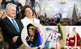 Kalėdų eglės įžiebimas prezidentūroje