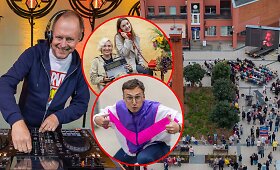 &Scaron;e&scaron;kinės atnaujintos centrinės aik&scaron;tės atidarymas