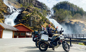 Po Norvegiją su motociklu keliaujantis Nerijus Motiejaitis
