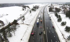 Didžiulė avarija greitkelyje Vilnius-Kaunas
