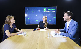 15min debatuose &ndash; Ieva Kačinskaitė ir Tadas Langaitis